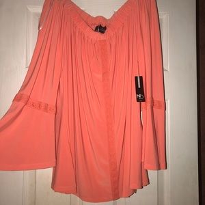 New with Tags. Women's melon colored top.